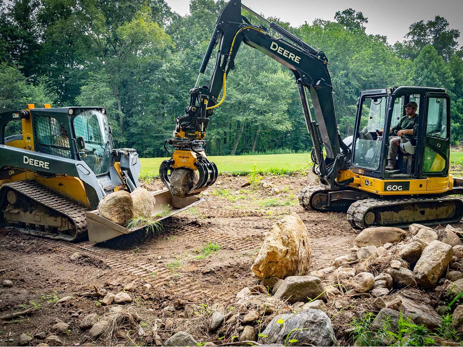 Grappin d’enrochement et de tri Engcon